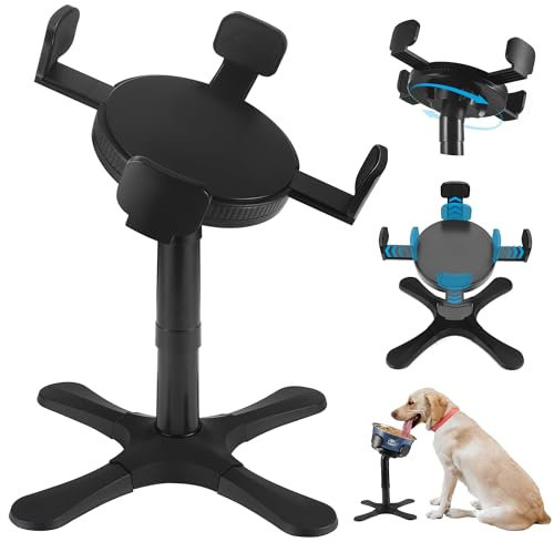 Support de Gamelle Surélevé et Réglable pour Chien - Inclinable et Compatible avec Différentes Gamelles pour Chiens de Grande Race