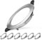fosfor Einbaustrahler LED Ultra Flach 230V, 7W LED Spot Deckenleuchte 610LM 25mm Einbautiefe, Deckenspots 75-95mm EinbauØ, IP44 Einbauspots für Badezimmer Küche Wohnzimmer, 6er Set (Warmweiß 2700K)