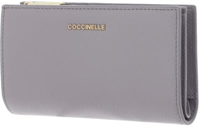 Coccinelle Leder Geldbörse Metallic Soft Wallet Oyster Mauve