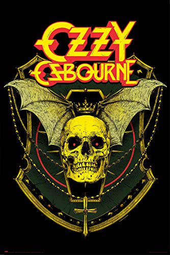 1art1 Ozzy Osbourne Poster Skull Plakat | Bild 91x61 cm