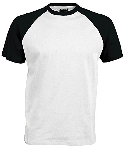 Kariban T-Shirt de Baseball à Manches Courtes pour Homme
