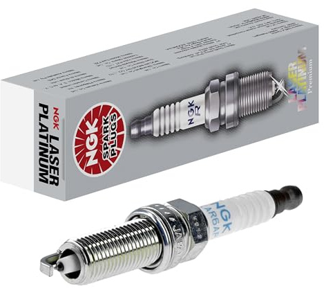 NGK Zündkerze LZKAR6AP-11, 6643 | Laser Platinum | 1 Stück | LZKAR6AP-11, 6643 Kompatibel mit Cube (Z12),Micra IV (K13K, K13KK),Note (E11, NE11),Note (E12)