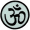 Akachafactory Gesticktes-Aufnäher Patch Backpack OHM zum Aufbügeln, Buddha, Symbol