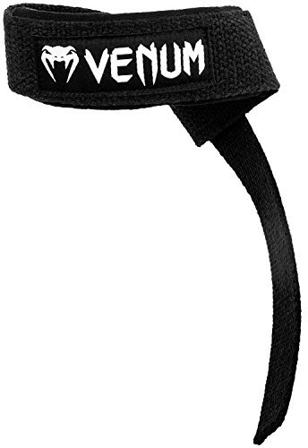 Venum Unisex Erwachsene Hyperlift Gewichthebergurte Zughilfen Straps, Schwarz, Einheitsgröße