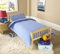3 Pieces Bedding Set Pillowcase+Duvet Cover + Fitted Sheet for Baby Toddler to fit Cot/Cot Bed (Light Blue)