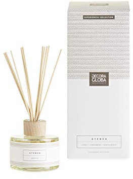 DECORAGLOBA - Duftdiffusor mit Rattanstäbchen für Räume 250ml - Citrus und blumiger Duft