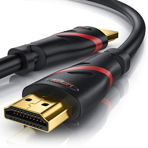 CSL - Cable HDMI 8k 2.1, 3 m, 8K a 60 Hz, 120 Hz, 4K @ 240 Hz, 48 Gbit/s, HDMI 2.1, 2.0a, 2.0b, 3D, Ethernet de Alta Velocidad, HDTV, UHD II, Dynamic HDR-10+, eARC, tasa de actualización Variable VRR