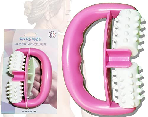PARENCE - Rouleau de Massage Anti-Cellulites/Utilisation Humide, Sèche ou crême pour Massage Réduction de Cellulite