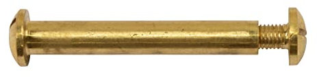 Ersatzteile Teakmöbel Ersatzschraube Messing Hülsenschraube 70-mm 2-teilig