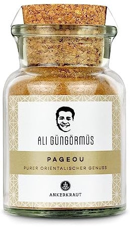 Ankerkraut Pageou, Bio-Gewürz, 65g im Korkenglas, by TV-Koch Ali Güngörmüs für Joghurt-Dip, Hähnchen, Hülsenfrüchte, Eintöpfe, Premium Qualität
