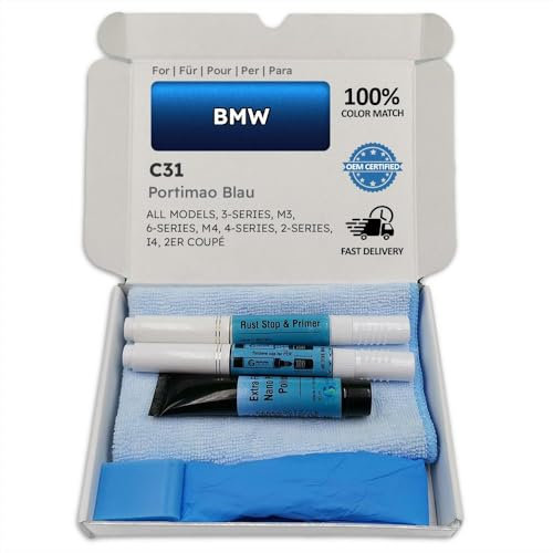 Genuine Colors Lackstift PORTIMAO BLAU C31 für BMW 3-Series M3 6-Series M4 4-Series 2-Series I4 2ER COUPÉ