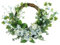 Hometrance Blauer Hortensienkranz für die Haustür, Frühlings-, Sommer-Herbstkranz mit Efeu, Eukalyptus und Hortensienblättern, Bauernhaus-Kranz für alle Jahreszeiten, Blumenkranz für Hochzeit,