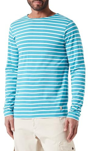 Armor Lux Herren Matrosenmotiv Plozévet Heritage Pullover, Pagoda/Milk, L