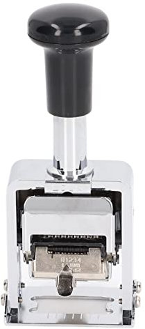 Mwrode Selbstfärbender Zahlenstempel, Zahlenstempel, 8-stelliges Griffdesign, Automatischer Nummerierungsstempel Für Bankwesen, Medizin, Buchhaltung, Büro, Zuhause, Schule