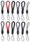 Tadipri 12 Stück Finger Lanyard Small Handschlaufe,Verstellbare Finger Wrist Neck Lanyards Nylon Fingerschlaufe Tragbare Finger Lanyard Handschlaufe für Handy, Kamera, Schlüssel, USB Sticks