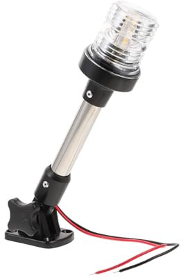 Happyyami 1pc Tail Light Anchor Lamp for Boat Navigation Anchor Lights Boat Navigation Light Bulb Boat Navigation Lights All-round Navigation Light Boat Anchor Light Dc Led Taillight Abs