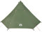 vidaXL Tipi Familienzelt 8 Personen, Campingzelt mit 2 Aufbewahrungstaschen, Wasserdicht Tipizelt mit E-Anschluss, Gartenzelt, Grün 185T Polyester