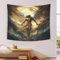 OFLAMIRUX Erzengel Michael 3D Tapisserie Engel Tapestry Wall Hanging Tagesdecke Wandtuch Bedding Poster Wall Art Decorations Beach Blanket College Dorm Wandteppich Aesthetic 70cmx100cm