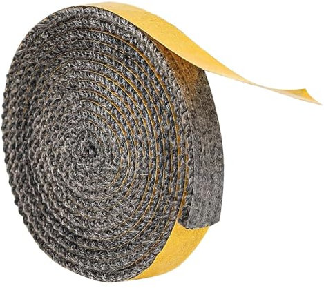 Ruban adhésif pour joint de cuisinière - Bande d'étanchéité pour de verre - Bande d'étanchéité chauffante - Bande adhésive pour poêle à bois - Bande de colle adhésive - Insert en mousse - Patch