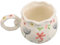 CHICAMPERA Tasse à Café Céramique Mug Vintage Décoratif pour Thé et Lait Design Aesthetic avec Motif de Fleurs