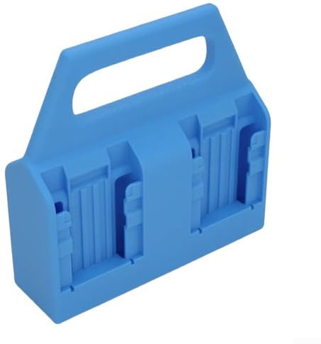 Robust Battery Holder for DeWalt 14V/18V for Workbenches and Garages (blue)