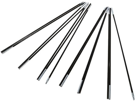 Aumotop Doppeltes Fiberglas-Camping-Zeltstangen-Set, Langlebiger und Leichter Camping-Zelt-Stützrahmen, Ersatz oder Ersatz