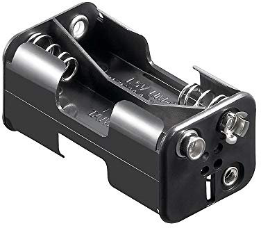 Wentronic 'Goobay BH AA 4 x D – Support (Support Passif, Noir, 4 x Mignon AA)