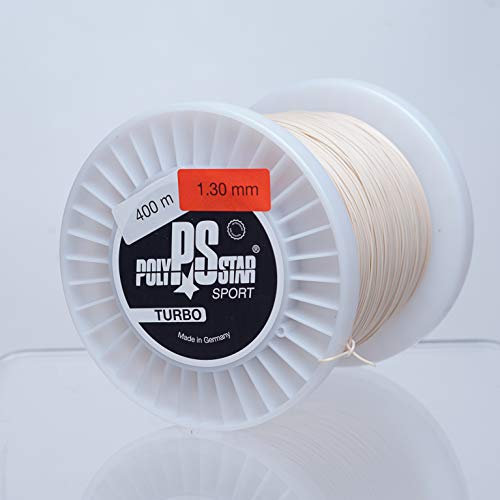 Polystar Poly Star - Corde da tennis, da uomo, ragazza, ragazzo, 400 m, rotolo da 1,30 mm