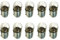 CARALL 10 Pezzi Lampadine Alogene BA9S T2W 12V 2W, Ricambi Lampade 12V Per Auto e Moto