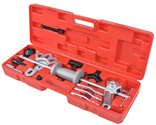 vidaXL Set Guide di Scorrimento 9 Vie 17pz Martello a Testa Bombata Estrattore