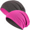 Hatstar®2in1 Reversible Unisex Beanie | Damen und Herren Mütze | Übergangsmütze für Frühling und Sommer | SoftTouch Poly - Baumwolle | leicht & weich (2 in 1 pink/dunkelgrau)