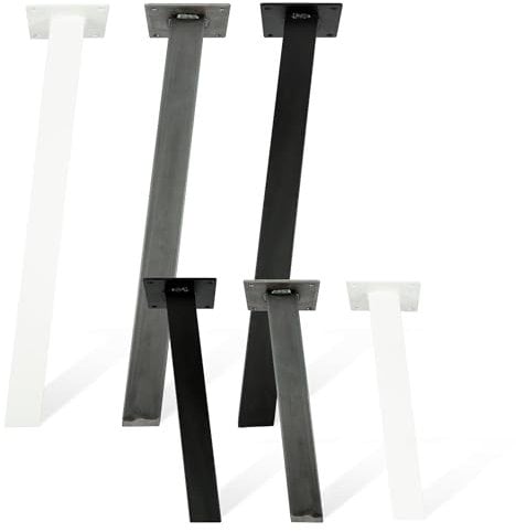 Natural Goods Berlin 4er Set Tischbeine Metall Standard Legs Höhe 72 cm schwarz/Möbelfüße Metall schräg 96° / Tischfüße für Esstisch, Schreibtisch, Couchtisch, Hocker, Sitzbank