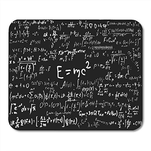 Tapis de Souris Math Blackboard Formules et calculs scientifiques inscrits en Physique Tapis de Souris pour Ordinateurs Portables, Ordinateurs de Bureau Tapis de Souris, Fournitures de Bureau