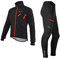 ROCKBROS Winter Fahrradbekleidung Herren Fahrrad Jacke + Hose Set Radjacke Wasserfest Windjacke Lange Radhose Freizeithose M