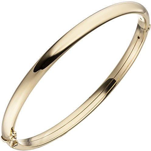 Jobo Damen-Armreif aus 9 Karat 375 Gold oval 18 cm