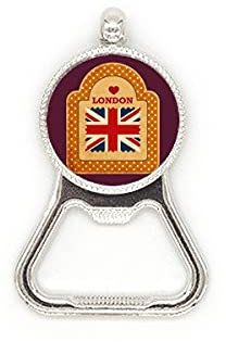 Point UK London Stamp Union Jack Metal Beer Bottle Cap Opener Duty Stainless Steel