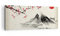 Wandbilder Dekoration Wohnzimmer Aquarell asiatisch Landschaft Panorama Bilder auf Leinwand 120x50cm Leinwandbild Schlafzimmer Wand Kunstdruck Art Groß Wanddeko Bild Wall Decor Canvas AB120x50-4513