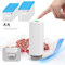 Domsanistor Sous Vide Bags & Electric Mini Vacuum Sealer Machine, Portable Sous Vide Vacuum Pump with 20Pcs Reusable Vacuum Sealer Bags, 6 Sealing Clips&2 Bag Clips for Food Storage Sous Vide Cooking