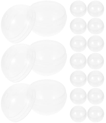 OSALADI Máquina expendedora vacía Redonda Transparente 20 Unidades 70 mm vacías máquinas de chicles pequeños contenedores Sorpresa para niños Regalo de Fiesta