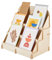 SUPERFINDINGS 6 Regale Präsentationsständer Aus Holz Kartenständer Grußkarten-Präsentationsständer Mehrzweck-Broschürenhalter Aufkleber Ausstellungsständer Für Verkäufer Postkarten Organizer30x20x30cm