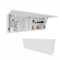 PLATAN ROOM Badschrank 80/120 / 160/200 / 240 breit Badmöbel Badezimmer Klapphängeschrank Schrank Hochglanz Matt Weiß (Weiß Matt/Weiß Matt, 120 x 40 x 25)