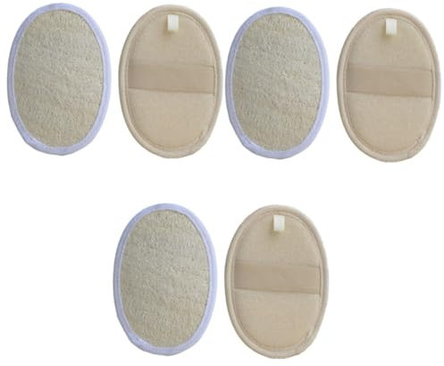 Ipetboom Cepillo De Ducha 6 Piezas depurador de esponja vegetal estropajo de esponja vegetal cepillo de fregar cepillo exfoliante Estilo japones Bola de baño toalla de baño toallita de baño