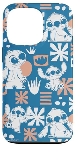iPhone 13 Pro Disney Stitch Cute Hawaii Print Case