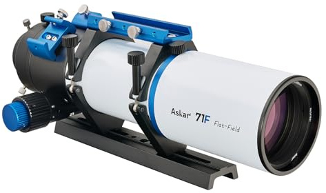 Askar 71F Flat Field Telescope F6.9 ED Glass Refractor 71mm OTA Aperture Quadruplet Airspaced Quadruplet 230mm Dovetail Plate for Deep Sky Astrophotography