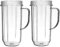 Set mit 2 Ersatzbechern, Mixbecher, unzerbrechlich, für MB1001 Stabmixer
