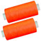 2 Spulen a. 500 m Nähgarn/Syngarn neon - orange, Garn Nähfaden Polyester für die Nähmaschine, (0,06 € /10 m), 0475-15