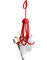 Formverket Octopus Shampoohalter, Duschgelhalter ohne Bohren, Oktopus zum Hängen mit 9 verstellbaren Schlaufen aus Latex, rot