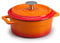 Pentole Agnelli Linea Ghisa COGHSRP10420O Slowcook Cacerola, 20 cm, 2,6 l, Naranja, Hierro Fundido, Arancione