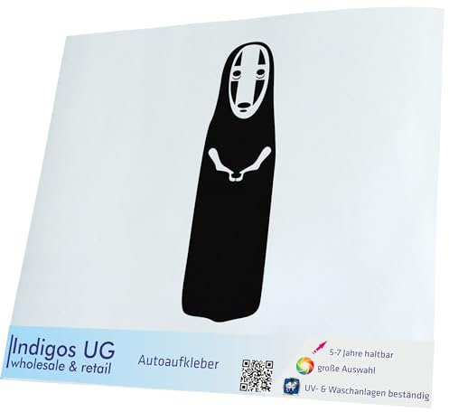INDIGOS UG Aufkleber - Autoaufkleber - JDM - Die Cut - Ghost - schwarz - 47x149 - Tuning - Sticker - Heckscheibe - Auto - Fahrrad - Motorrad