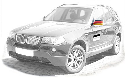 Fan-O-Menal Auto-Spiegel-Fahnen 2er-Set - Deutschland - 77817 - Dekofahne Länderfahne